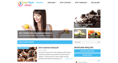 Desktop Screenshot of kolaydiyetlistesi.com